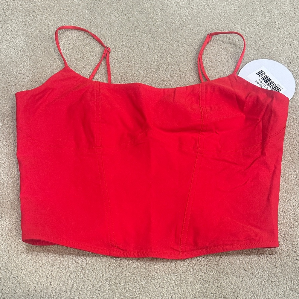 NWT! Princess Polly Dia Corset Top Red